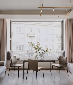 Теплый минимализм: квартира 80 м² для семьи с ребенком