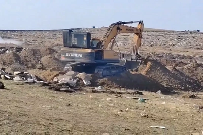 На полигоне в Борзе сократили площадь пожара