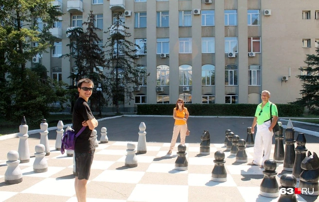 Пока гуляете по Пензе, можно и в шахматах поупражняться | Источник: Александра Исмайлова / 63.RU