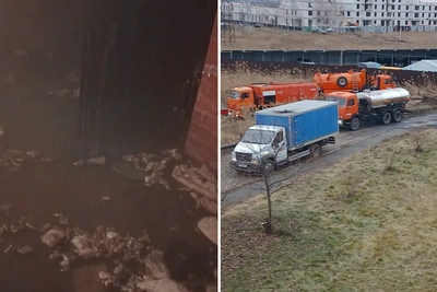 Жители Заозерного жалуются на канализационный потоп в подвале