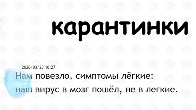 Карантинки: веселые двустишия про коронавирус