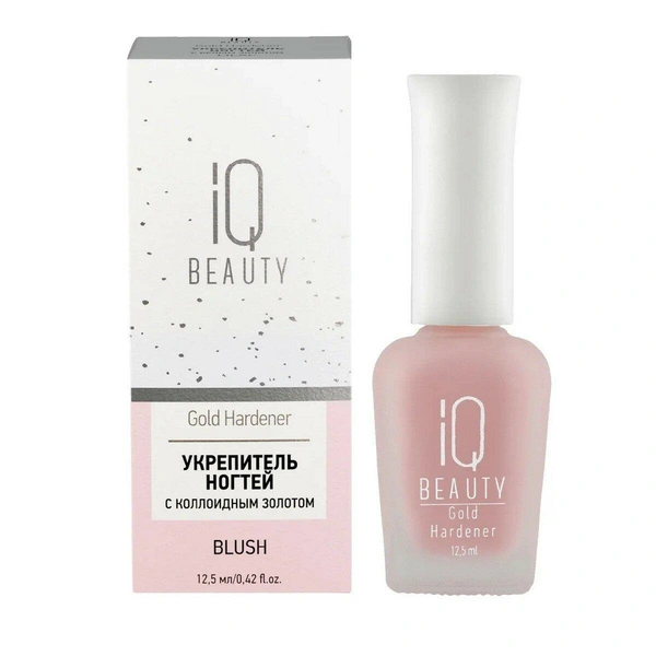 Укрепитель для ногтей с коллоидным золотом, IQ Beauty 