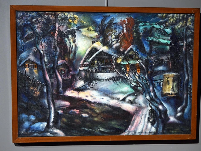 Владимир Лисунов (Лис), картина «Без названия» (1996) | Источник: Илья Снопченко / FONTANKA.RU