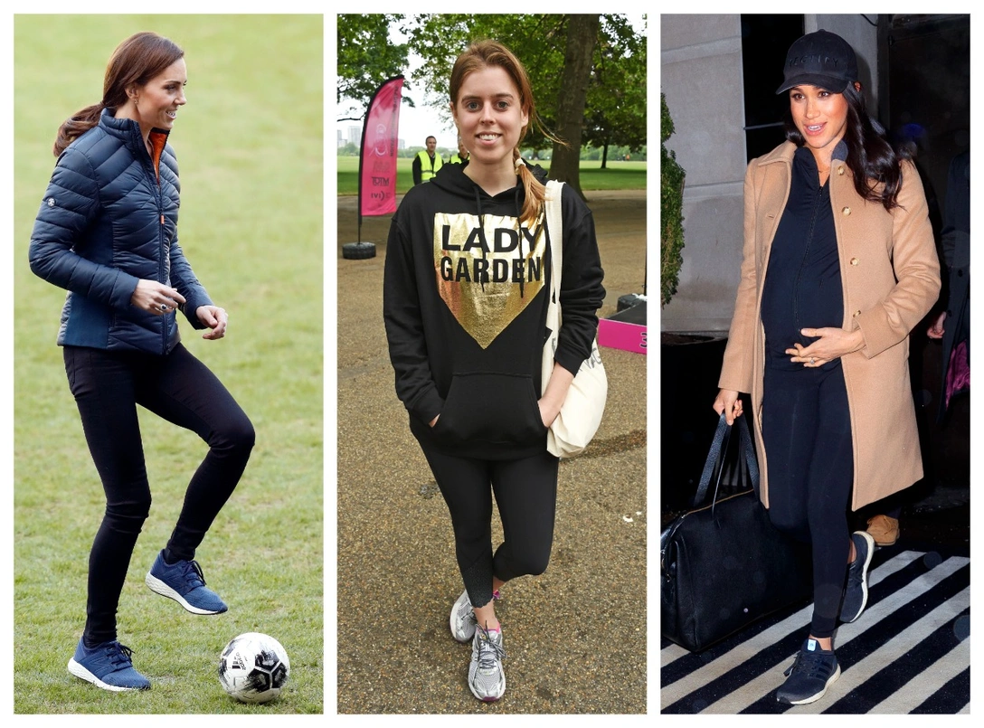 Герцогиня Кэтрин, 27 февраля 2019; принцесса Беатрис, 13 мая 2017; герцогиня Меган, 20 февраля 2019 | marieclaire.ru