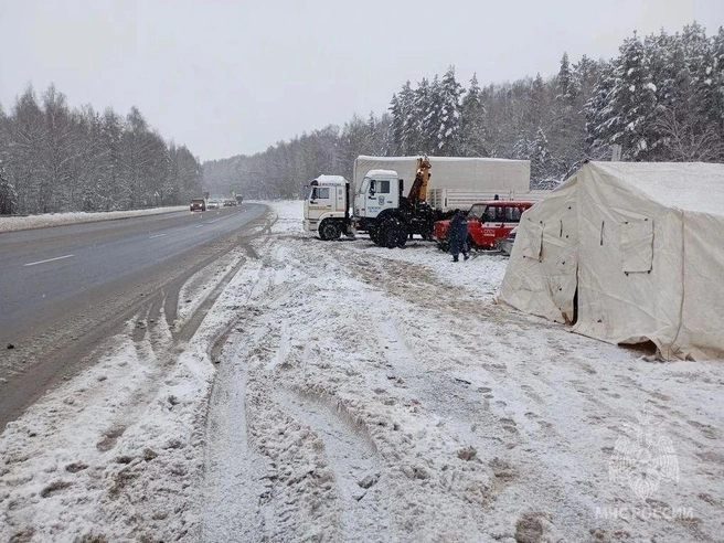 Мобильные городки установлены на сложных участках дорожной сети | Источник: МЧС по Нижегородской области
