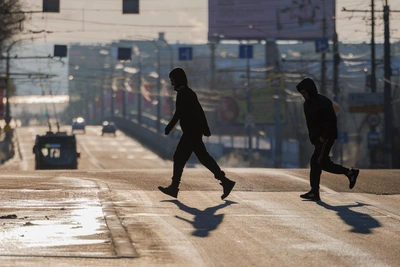 Утро 1 января в Волгограде: город в тишине и снегу