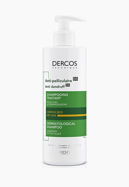 Шампунь против перхоти для сухих волос Dercos Vichy