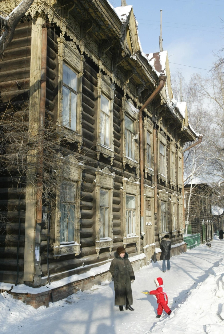 Деревянный дом в Томске | Источник: PhotoXPress.ru