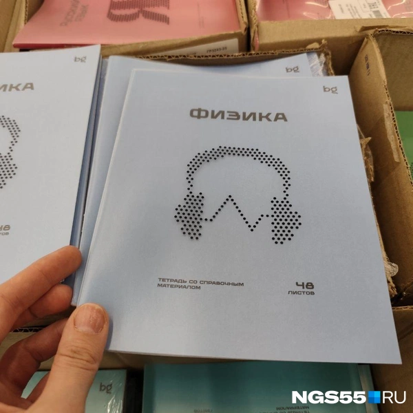 Тетради выполнены в более приглушенных тонах | Источник: Мария Носенко / NGS55.RU 