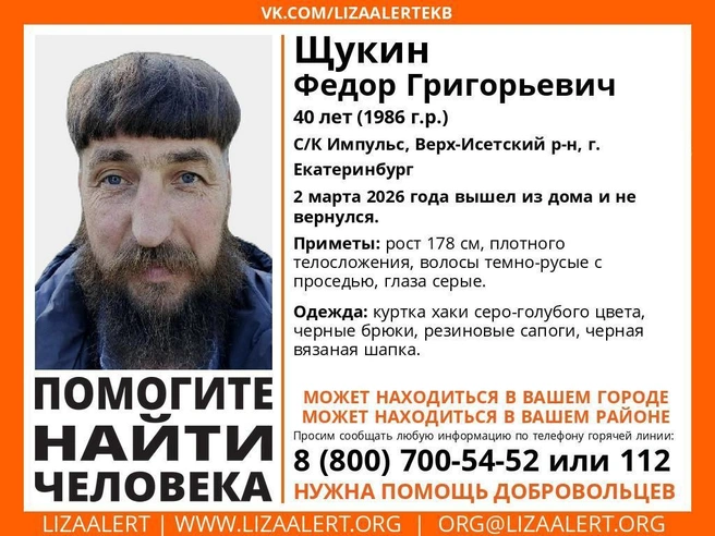 Источник: «ЛизаАлерт» Свердловской области