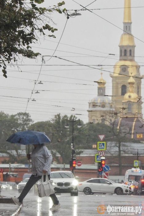 Огромная барическая депрессия накрыла Петербург. Но есть и хорошая новость | Источник: Михаил Огнев / «Фонтанка.ру»