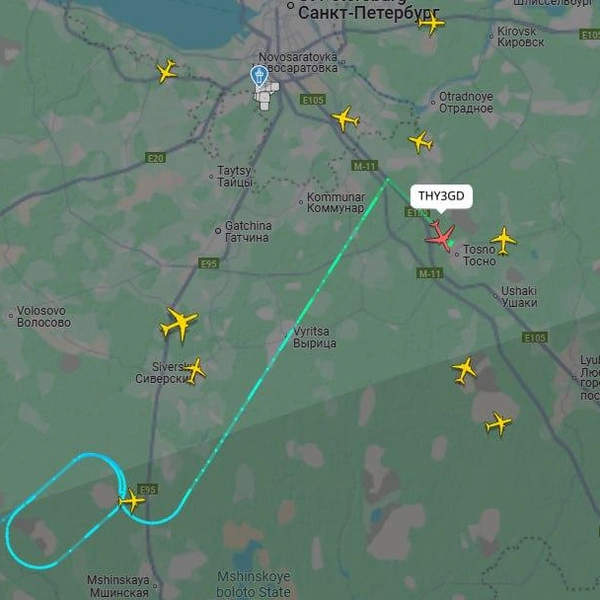 Источник: flightradar24.com