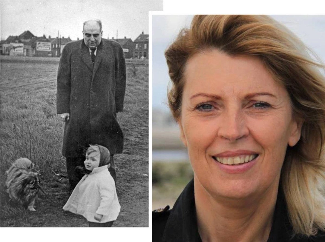 Слева: Мод Жульен с отцом; справа: в наши дни | marieclaire.ru
