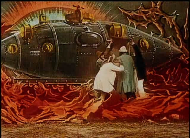 Кадр из фильма «Невероятное путешествие», 1904, режиссер Жорж Мельес.