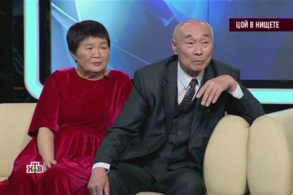 Роберт Цой с женой Мариной
