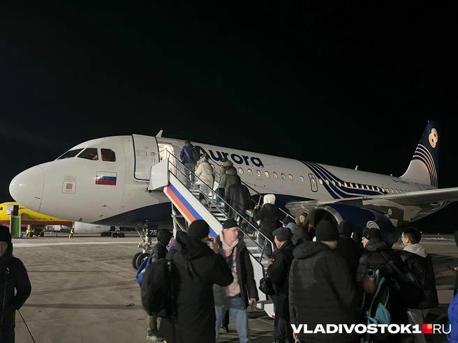 Рейсы совершает авиакомпания «Аврора» | Источник: Максим Протасов / VLADIVOSTOK1.RU