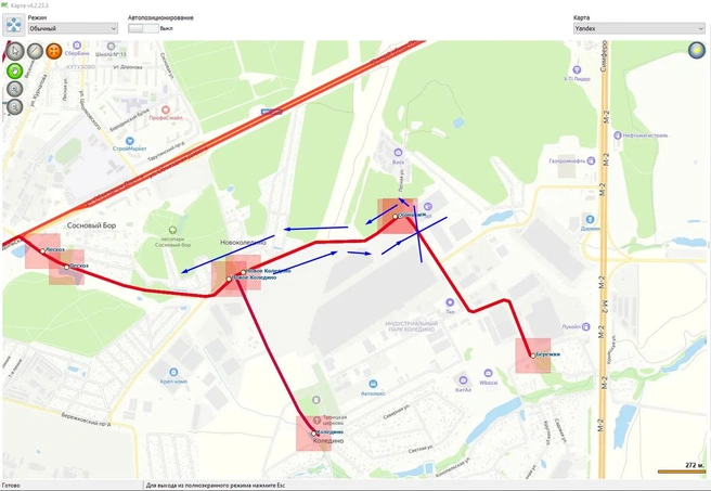 Перекрыли движение в Климовске | Источник: Мострансавто / T.me