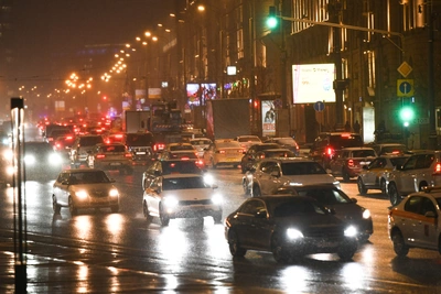Москву сковали шестибалльные пробки вечером