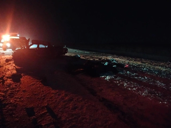 Авария произошла во время снегопада  | Источник: Госавтоинспекция Тюменской области / Vk.com