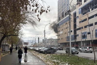 В Новосибирске 24 октября снова горел недострой ТЦ
