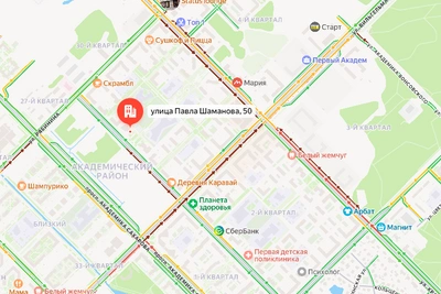 ДТП на перекрестке в Академическом вызвало пробку