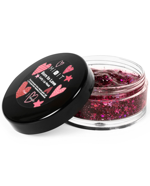 Питательная гель-маска для губ с экстрактами малины и ежевики Born to Love Gelly Lip Mask, Mixit