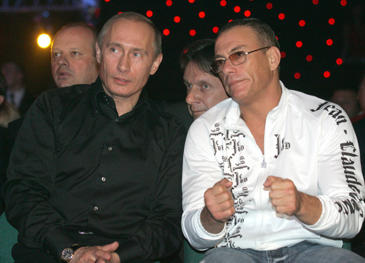 Владимир Путин и Жан-Клод Ван Дамм, 2007 год.