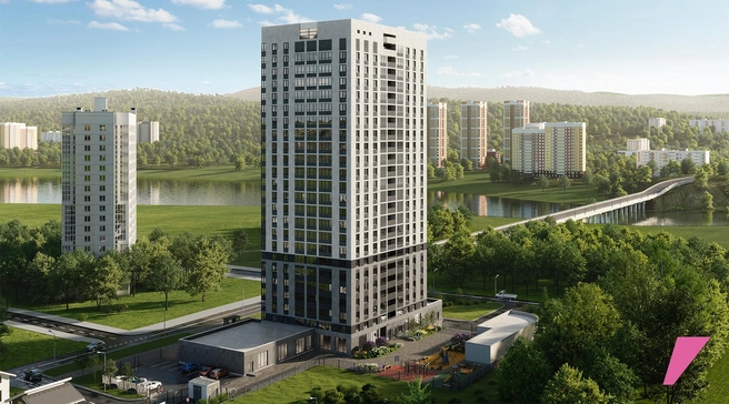 Рядом с новой школой возводят жилой комплекс «М1» | Источник: «Практика»