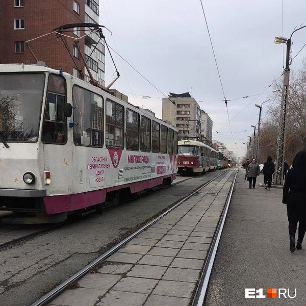 Пассажиров попросили выйти из вагонов и пойти пешком | Источник: читатель E1.RU