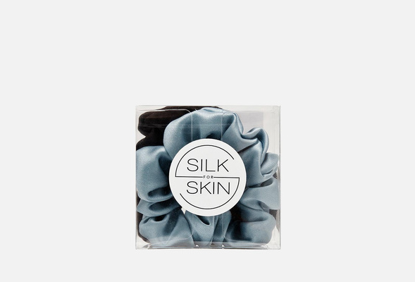 Набор шелковых резинок для волос, Silk for Skin 