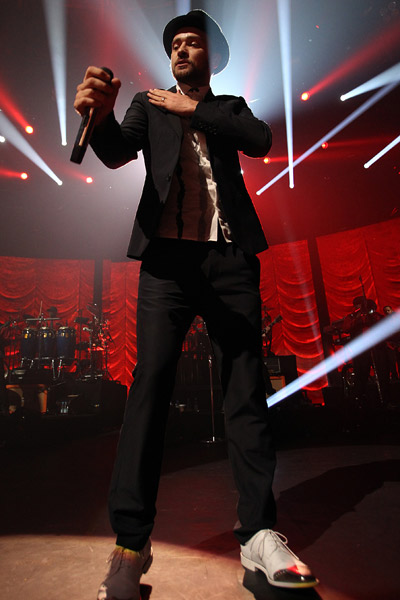 Джастин Тимберлейк на концерте в Лондоне 29 сентября