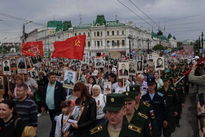 В Омске выделят автобусы для «Бессмертного полка»