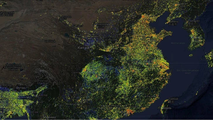 От небоскреба до юрты: географы нанесли на одну карту все 2,75 млрд зданий на Земле — вот что получилось