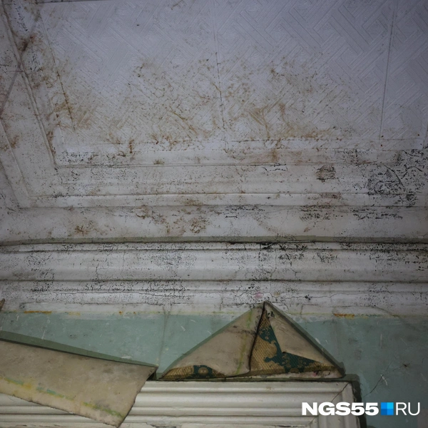 Под слоями новой жизни умирает история старого омского дома — дореволюционная лепнина | Источник: Евгений Софийчук / NGS55.RU