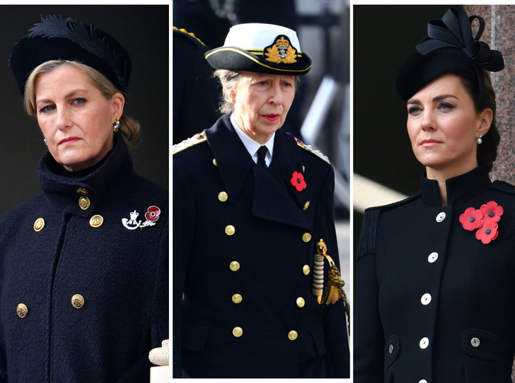 Почему принцесса Анна не появилась на балконе в день памяти (а Кейт, Камилла и Софи — да)