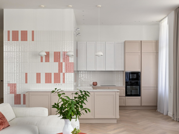 Вертикальная плитка на кухонном фартуке: 25+ примеров | myDecor