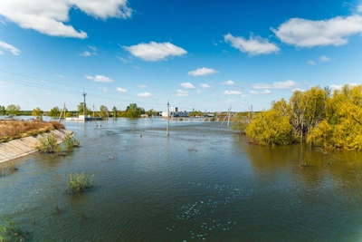 Губернатор Моор показал паводок с высоты — уникальные кадры