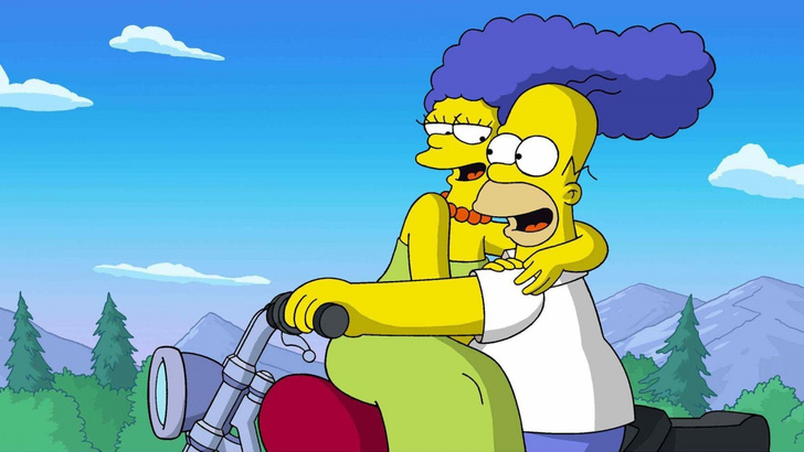 Гомер и Мардж Симпсоны