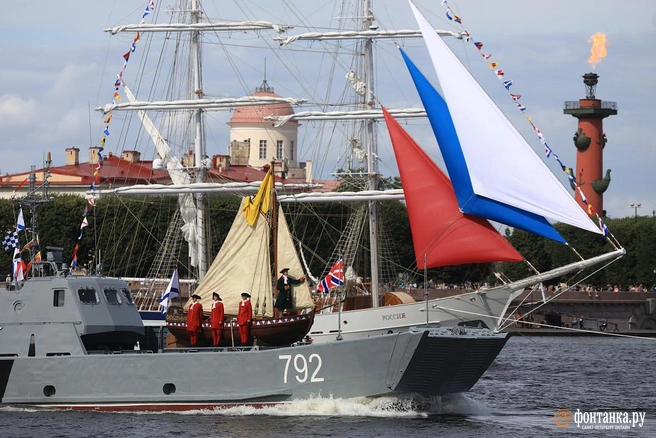 Парад на день ВМФ, 2022 год | Источник: Сергей Михайличенко / «Фонтанка.ру»