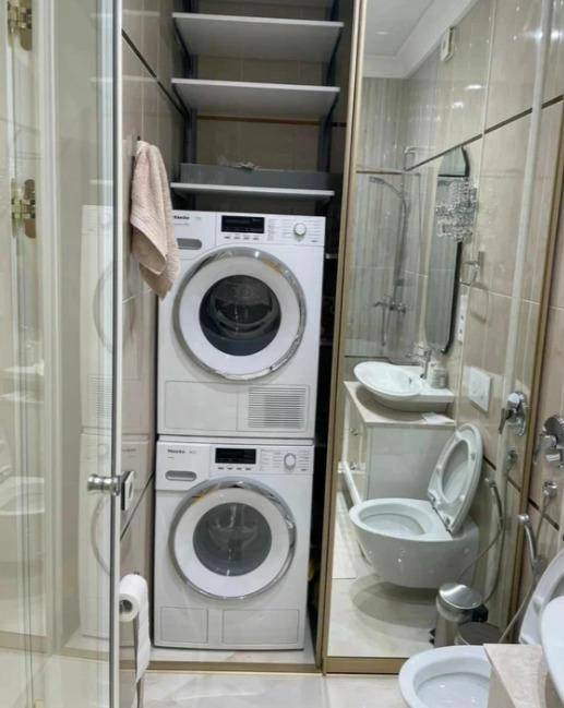 Стиральная и сушильная машины | Источник: realty.ya.ru