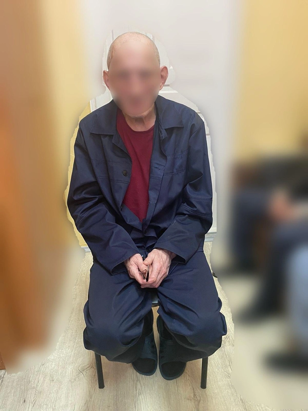 Нам не удалось найти фото Паукова без ретуши — следователи опубликовали только кадр с замазанным лицом | Источник: Следственный комитет по Свердловской области