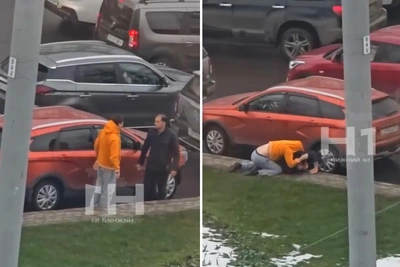 Водители подрались на площади Лядова