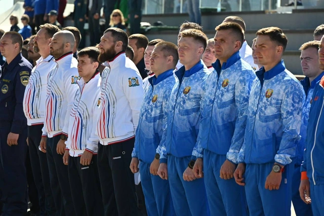 Сборная МЧС Беларуси также принимает участие в чемпионате | Источник: mingochskk/t.me