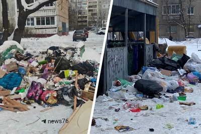 Ярославцы пожаловались на залежи мусора в своих дворах