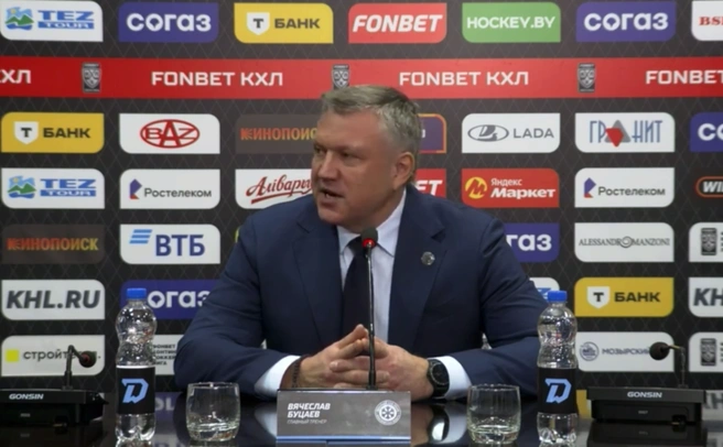 На пресс-конференции главный тренер «Сибири» позволил себе резкие выражения (справедливости ради, он явно был расстроен поражением своей команды) | Источник: t.me / erykalov_s_shaiboi