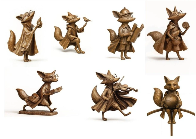 Так выглядят все семь скульптур | Источник: администрация города Сургута