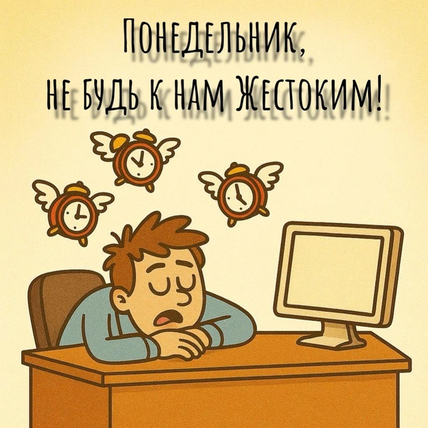 открытки с понедельником, открытка утро понедельника, открытки с добрым понедельником, открытки с понедельником прикольные, доброго понедельника открытки красивые, бесплатные открытки доброго понедельника, скачать открытку с понедельником | Источник: theDay/DALL-E