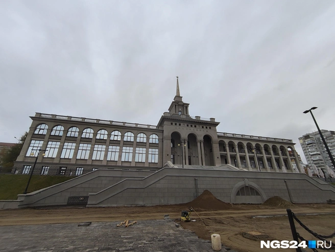 Набережную пока приводят в порядок | Источник: Геннадий Денисов / NGS24.RU