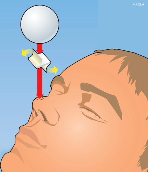 Легкий фокус: как удержать мячик для пинг-понга на носу | maximonline.ru