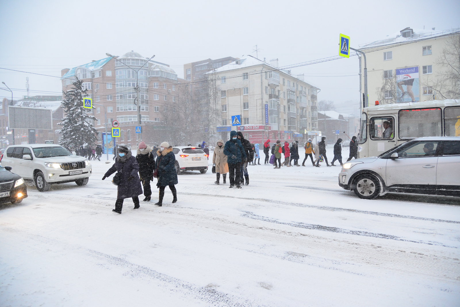 Новые пешеходные фазы в Архангельске: где они появятся